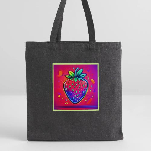 Neon Strawberry Pop - Recycled Tote Bag
