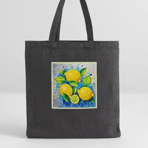 Lemons Splash of Color - Recycled Tote Bag