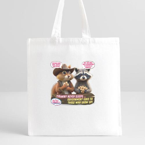 Freedom Squirrel and Raccoon - Recycled Tote Bag