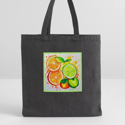 Neon Chaos Liquid Color Explosion - Recycled Tote Bag