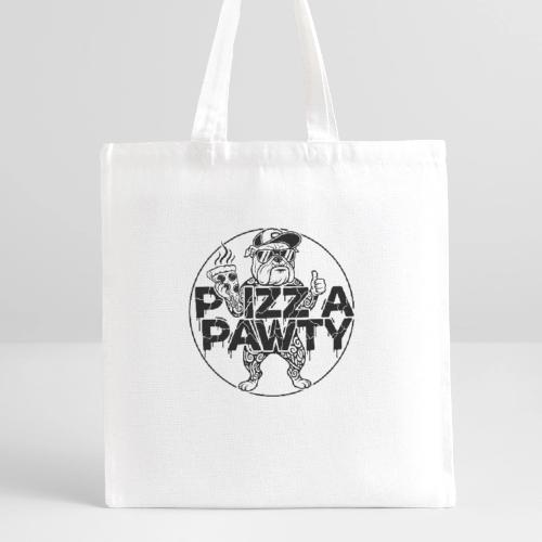 Pizza Pawty Bulldog T-Shirt | Funny Dog Pizza Tee - Recycled Tote Bag