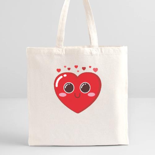 Heart - Recycled Tote Bag