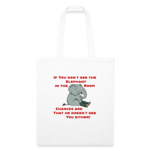 Elephant in the Room Meme - Recycled Tote Bag