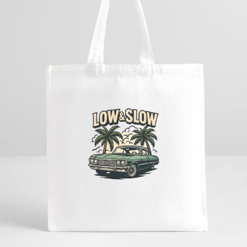 Classic Lowrider Car | Low & Slow Retro T-Shirt - Recycled Tote Bag