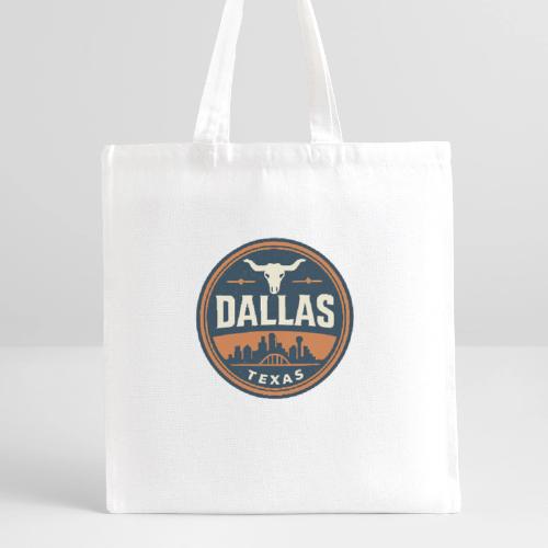 Vintage Dallas Texas Western Skyline Retro Cowboy - Recycled Tote Bag