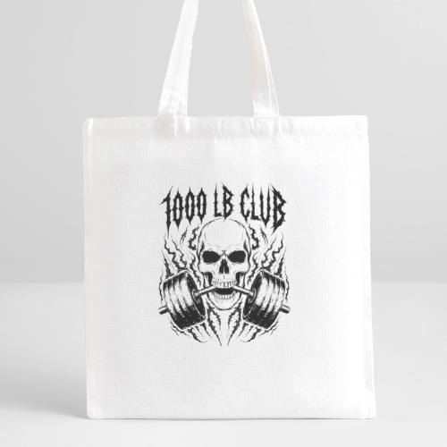 1000 LB Club Skull Barbell Powerlif - Recycled Tote Bag