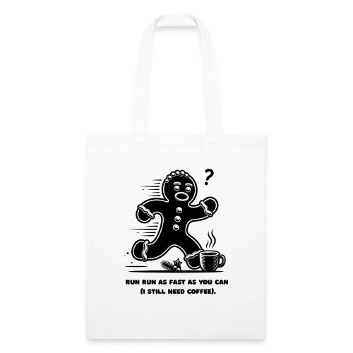 Gingerbread Man T-Shirt - Recycled Tote Bag