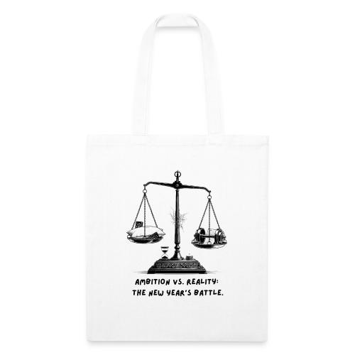 Ambition vs. Reality T-Shirt, Mug, & Leggings - Recycled Tote Bag