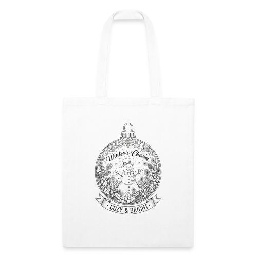 Festive Snowman T-Shirt - Recycled Tote Bag