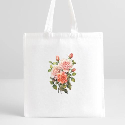 Pink Roses - Recycled Tote Bag