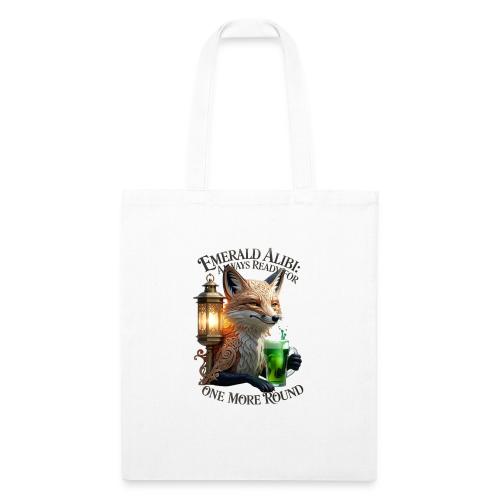 Emerald Alibi Fox Graphic Tee - Recycled Tote Bag