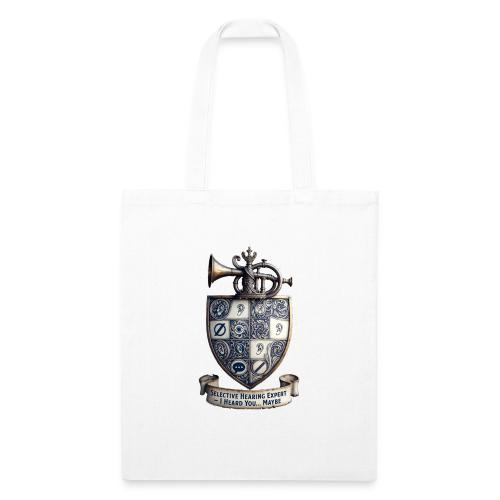 Selective Hearing Expert Crest T Shirt - Recycled Tote Bag