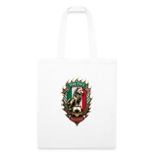 Italy Wolf Fury T-Shirt, Italian Flag Pride Gift - Recycled Tote Bag