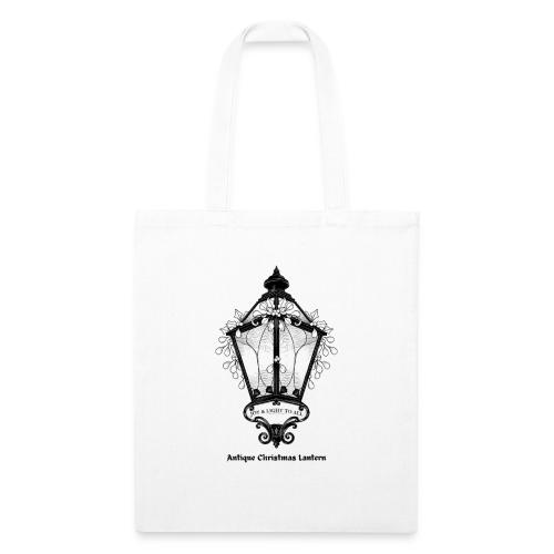 Antique Christmas Lantern T-Shirt - Recycled Tote Bag