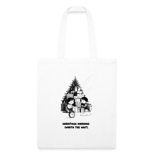 Christmas Morning T-Shirt | Minimalist Kids Gifts - Recycled Tote Bag