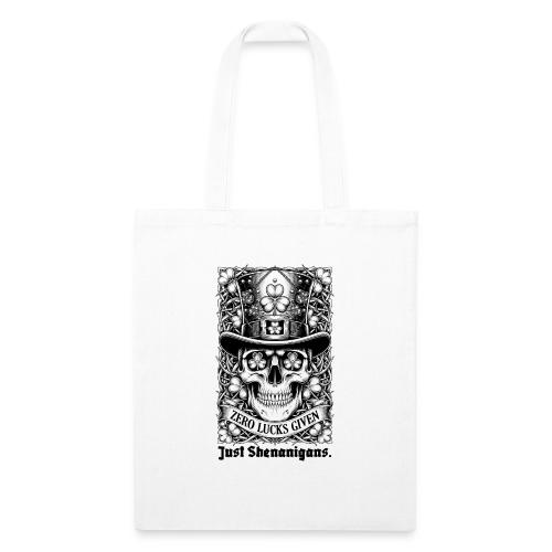 Salty Shamrock Skull T-Shirt - Recycled Tote Bag