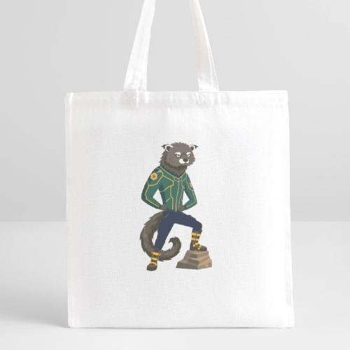 Raccoon Ranger in Neon Armor - Recycled Tote Bag