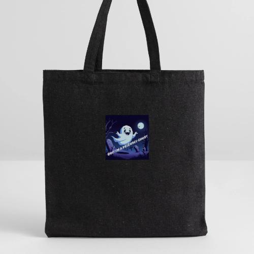 Boo I m a Friendly Ghost - Recycled Tote Bag