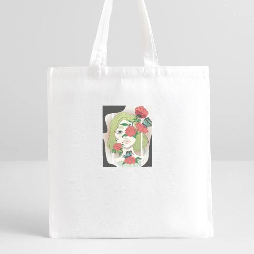 Girl with Rose Vine - Recycled Tote Bag
