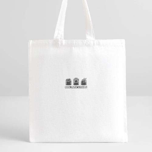 Playful Dog Paw Rock Paper Scissors - Recycled Tote Bag