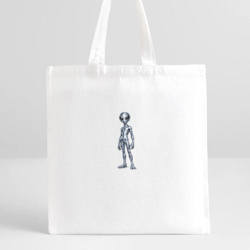 Silver Alien - Recycled Tote Bag