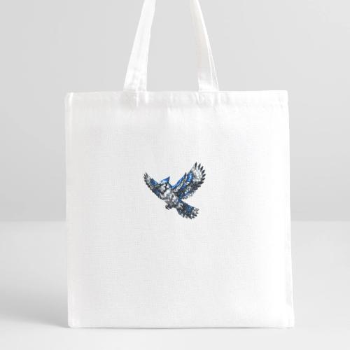 Silver Blue Jay in Flight - Recycled Tote Bag