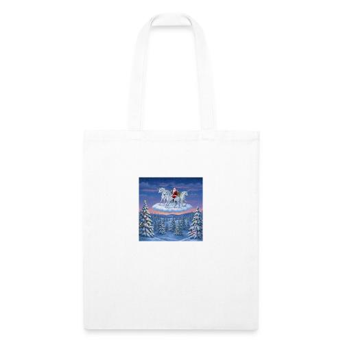 WinterHarbor Snowboat Art Tee - Recycled Tote Bag