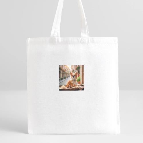 Morning coffee Chihuahua - Recycled Tote Bag