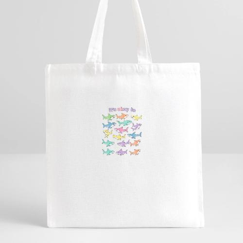 It’s Okay To – Cute Pastel Shark - Recycled Tote Bag