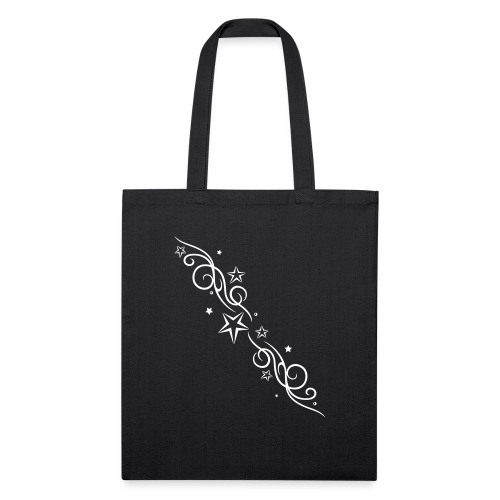Tribal Tattoo ornament with stars. - Recycled Tote Bag