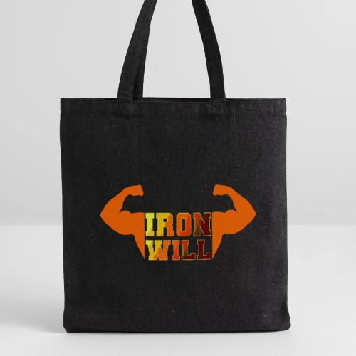 Bodybuilding: Iron Will Power - Recycled Tote Bag