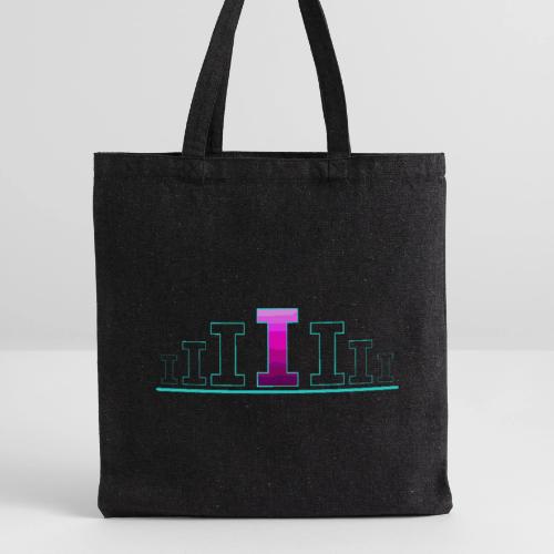 Letter I – Capital Varsity Alphabet Monogram - Recycled Tote Bag