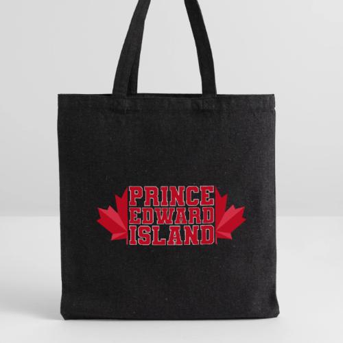 Prince Edward Island with maple leaf - Recycled Tote Bag