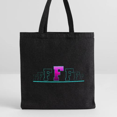 Letter F – Capital Varsity Alphabet Monogram - Recycled Tote Bag