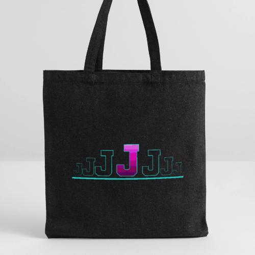 Letter J – Capital Varsity Alphabet Monogram - Recycled Tote Bag