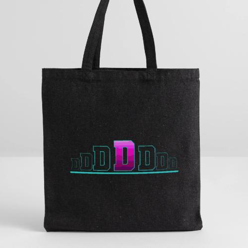 Letter D – Capital Varsity Alphabet Monogram - Recycled Tote Bag