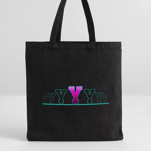 Letter Y – Capital Varsity Alphabet Monogram - Recycled Tote Bag