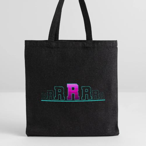 Letter R – Capital Varsity Alphabet Monogram - Recycled Tote Bag