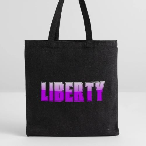 Liberty Typography Graphic Design - Recycled Tote Bag