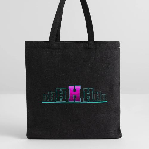 Letter H – Capital Varsity Alphabet Monogram - Recycled Tote Bag