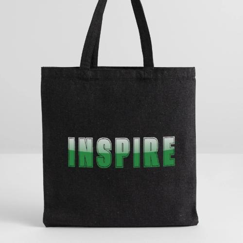 Inspire Word Art Design - Recycled Tote Bag