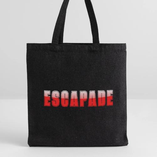 ESCAPADE Bold Typography Graphic Design - Recycled Tote Bag