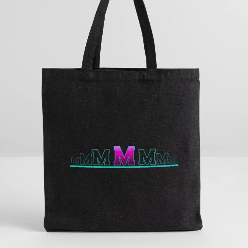 Letter M – Capital Varsity Alphabet Monogram - Recycled Tote Bag