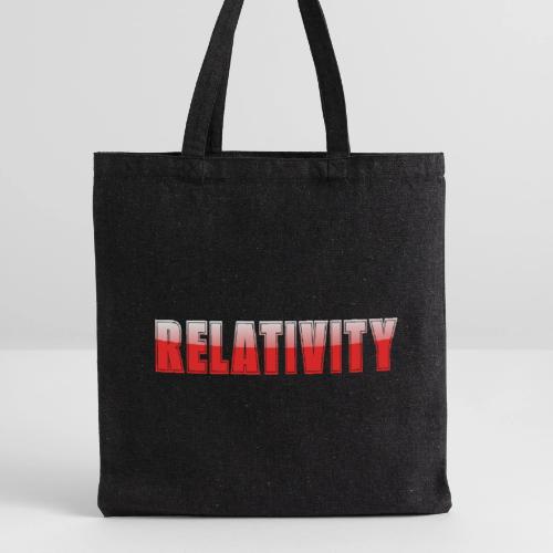 Relativity Science Typography Design - Recycled Tote Bag