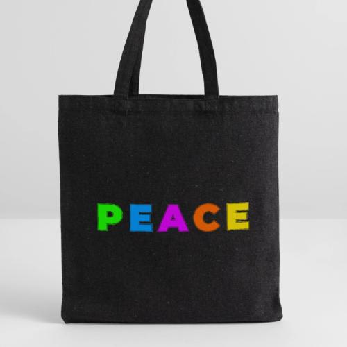 Peace in Every Color - Recycled Tote Bag