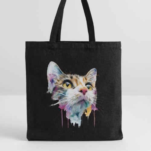 Chromatic Cat Splash - Recycled Tote Bag