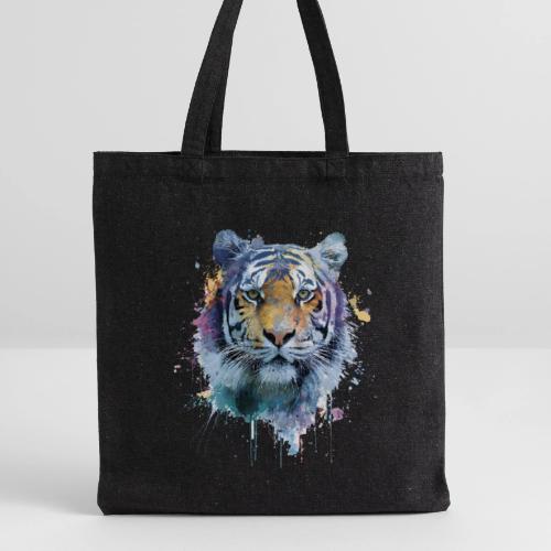 Splash-Art Tiger Face - Recycled Tote Bag