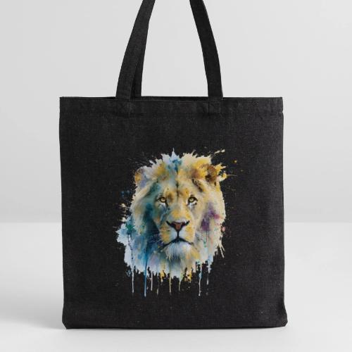 Splash-Art Lion Face - Recycled Tote Bag