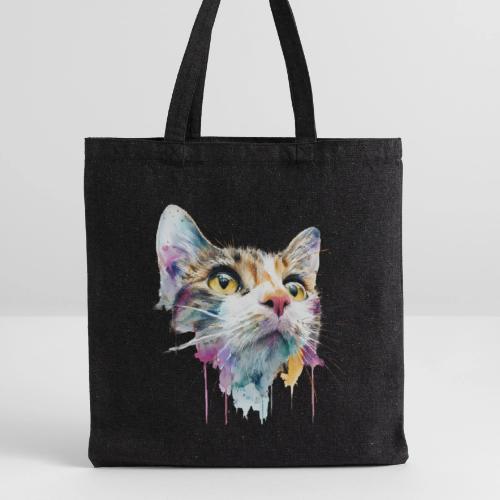 Chromatic Cat Splash - Recycled Tote Bag