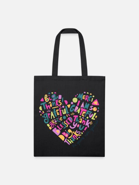 THANK YOU - Recycled Tote Bag - black